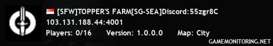 [SFW]TOPPER'S FARM[SG-SEA]Discord:55zgr8C