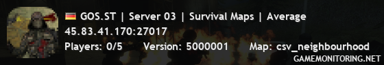 GOS.ST | Server 03 | Survival Maps | Average