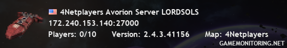 4Netplayers Avorion Server LORDSOLS