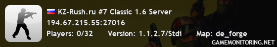 KZ-Rush.ru #7 Classic 1.6 Server