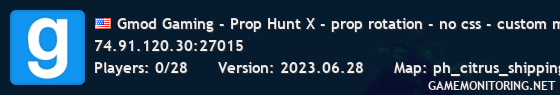 Gmod Gaming - Prop Hunt X - prop rotation - no css - custom map