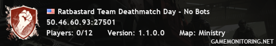 Ratbastard Team Deathmatch Day - No Bots