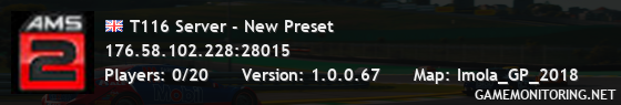 T116 Server - New Preset