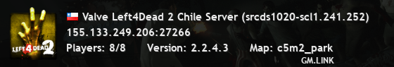 Valve Left4Dead 2 Chile Server (srcds1020-scl1.241.252)