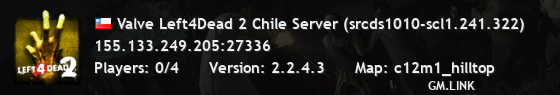 Valve Left4Dead 2 Chile Server (srcds1010-scl1.241.322)