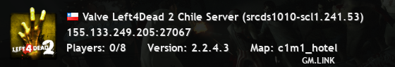 Valve Left4Dead 2 Chile Server (srcds1010-scl1.241.53)