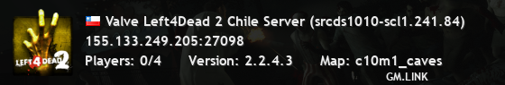 Valve Left4Dead 2 Chile Server (srcds1010-scl1.241.84)