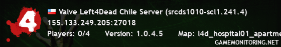 Valve Left4Dead Chile Server (srcds1010-scl1.241.4)