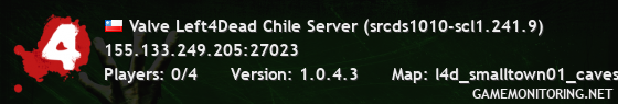 Valve Left4Dead Chile Server (srcds1010-scl1.241.9)