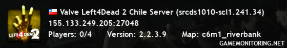 Valve Left4Dead 2 Chile Server (srcds1010-scl1.241.34)