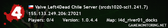 Valve Left4Dead Chile Server (srcds1020-scl1.241.7)