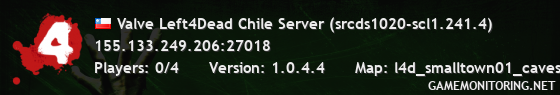 Valve Left4Dead Chile Server (srcds1020-scl1.241.4)