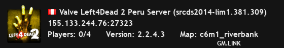 Valve Left4Dead 2 Peru Server (srcds2014-lim1.381.309)