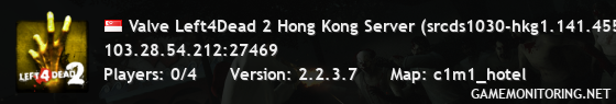 Valve Left4Dead 2 Hong Kong Server (srcds1030-hkg1.141.455)