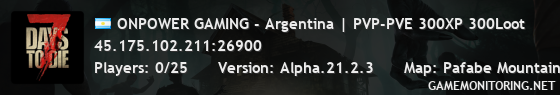 ONPOWER GAMING - Argentina | PVP-PVE 300XP 300Loot
