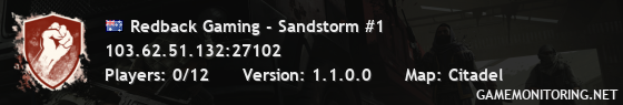 Redback Gaming - Sandstorm #1