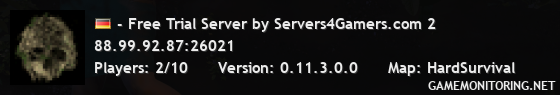 - Free Trial Server by Servers4Gamers.com 2