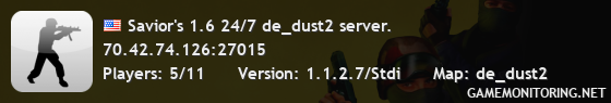 Savior's 1.6 24/7 de_dust2 server.