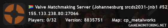 Valve Matchmaking Server (Johannesburg srcds2031-jnb1 #52)
