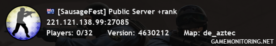 [SausageFest] Public Server +rank