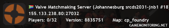 Valve Matchmaking Server (Johannesburg srcds2031-jnb1 #18)