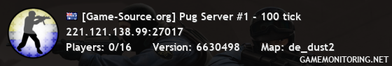 [Game-Source.org] Pug Server #1 - 100 tick