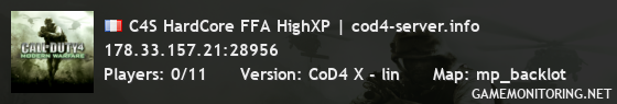 C4S HardCore FFA HighXP | cod4-server.info