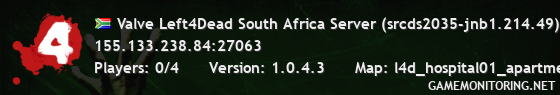 Valve Left4Dead South Africa Server (srcds2035-jnb1.214.49)