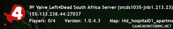 Valve Left4Dead South Africa Server (srcds1035-jnb1.213.23)