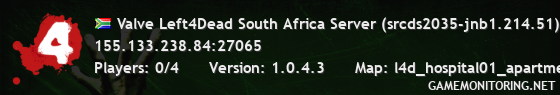 Valve Left4Dead South Africa Server (srcds2035-jnb1.214.51)
