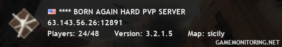 **** BORN AGAIN HARD PVP SERVER