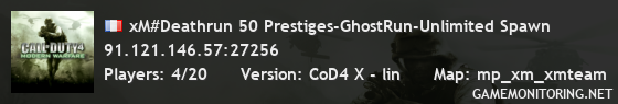 xM#Deathrun 50 Prestiges-GhostRun-Unlimited Spawn