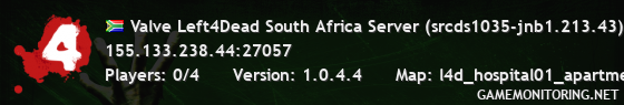 Valve Left4Dead South Africa Server (srcds1035-jnb1.213.43)
