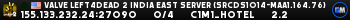 Valve Left4Dead 2 India East Server (srcds1014-maa1.164.76)