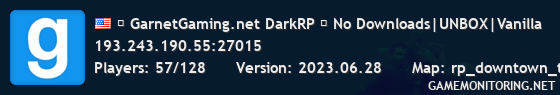 ▶ GarnetGaming.net DarkRP ▌ No Downloads|UNBOX|Vanilla