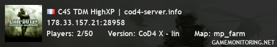 C4S TDM HighXP | cod4-server.info
