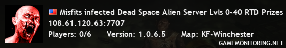 Misfits infected Dead Space Alien Server Lvls 0-40 RTD Prizes