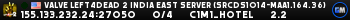 Valve Left4Dead 2 India East Server (srcds1014-maa1.164.36)