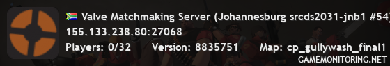 Valve Matchmaking Server (Johannesburg srcds2031-jnb1 #54)