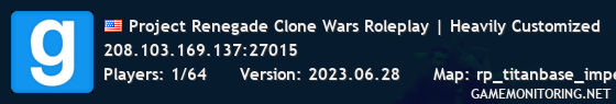 Project Renegade Clone Wars Roleplay | Heavily Customized