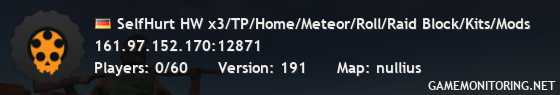 SelfHurt HW x3/TP/Home/Meteor/Roll/Raid Block/Kits/Mods