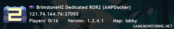 BrimstoneNZ Dedicated ROR2 (AMPDocker)