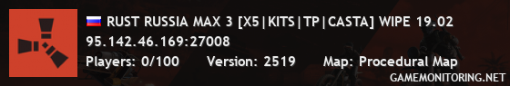 RUST RUSSIA MAX 3 [X5|KITS|TP|CASTA] WIPE 19.02