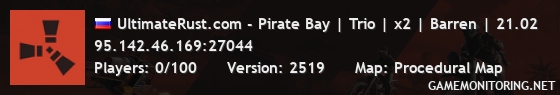 UltimateRust.com - Pirate Bay | Trio | x2 | Barren | 21.02