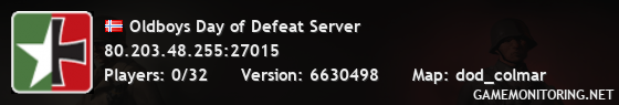 Oldboys Day of Defeat Server