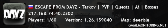 [RU/EU] ESCAPE FROM DAYZ - Tarkov | PVP | Quests | Ai | Bosses