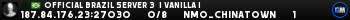 Official Brazil server 3  | Vanilla |