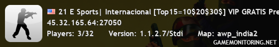 21 E Sports| Internacional [Top15=10$20$30$] VIP GRATIS Pregame