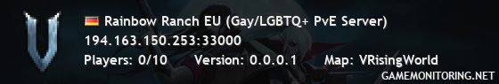 Rainbow Ranch EU (Gay/LGBTQ+ PvE Server)