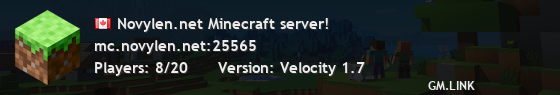 Novylen.net Minecraft server!